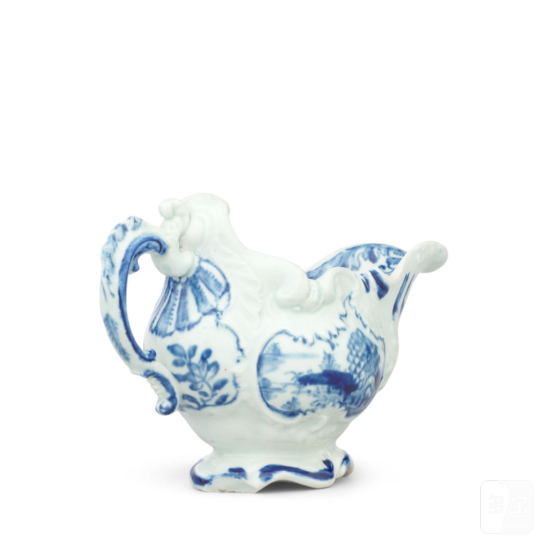 A rare Vauxhall small sauceboat, circa 1758-60 - 图7